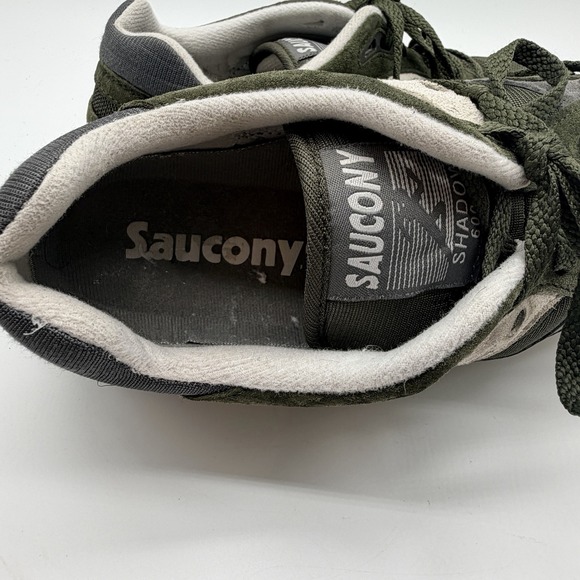 Saucony Shoes Men\'s Sz‎ 8.5 Green Gray Originals Shadow 6000 Running